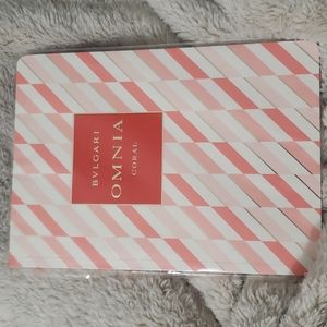BVLGARI OMNIA CORAL SCENTED NOTE PAD.